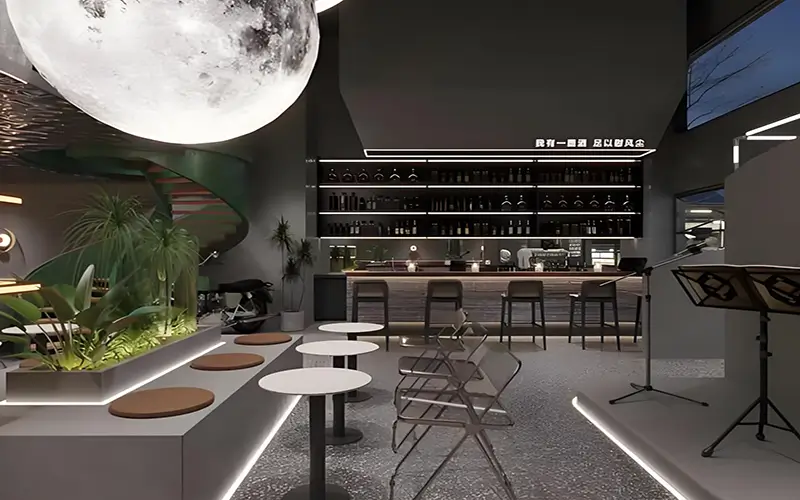Temperatura de cor da iluminação de cafetarias