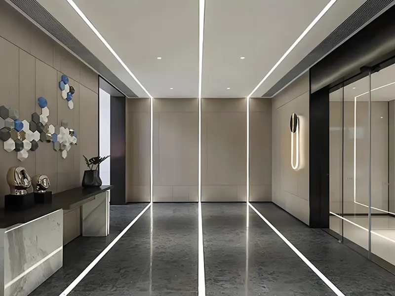 Applicazione del profilo in alluminio a LED