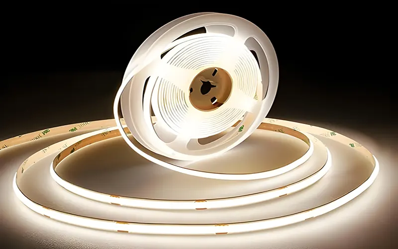 Striscia LED COB flessibile ad alta densità per progetti di illuminazione interna ed esterna