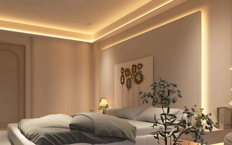 Customer buying LED strips from an online lighting store