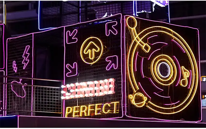 Are neon lights a fire hazard when used in concert stage neon lighting effects