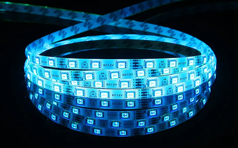 Standard RGB LED strip lighting with single color control, non-addressable LED strip