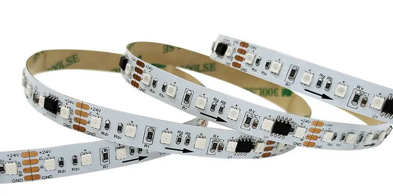 Striscia LED RGBIC indirizzabile con segmenti di colore controllabili singolarmente