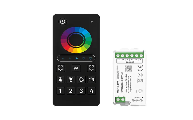 WiFi LED strip controller for smart lighting control through a mobile app